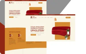 Cesar Upholstery web design