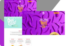 Owen's Tacos web design