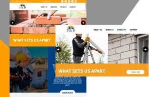 &B Cleaning & Restoration web design