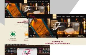 Fernandez Wines & Liquors web design