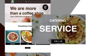 Julias Coffe web design