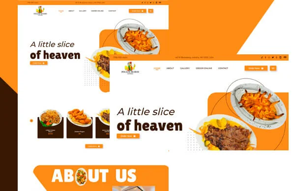 Pollos Mario Astoria web design