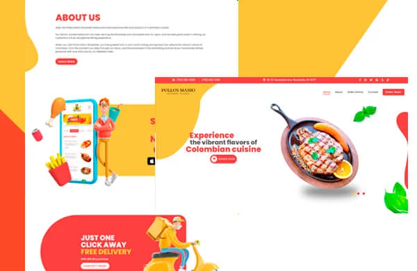 Pollos Mario Woodside web design